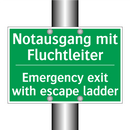 Notausgang mit Fluchtleiter - Emergency exit with escape ladder /.../