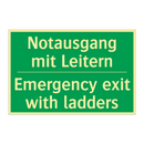 Notausgang mit Leitern - Emergency exit with ladders