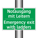 Notausgang mit Leitern - Emergency exit with ladders