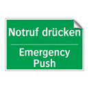 Notruf drücken - Emergency Push