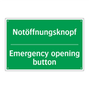 Notöffnungsknopf - Emergency opening button