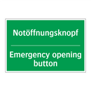 Notöffnungsknopf - Emergency opening button