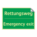 Rettungsweg - Emergency exit