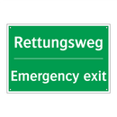 Rettungsweg - Emergency exit