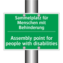 Sammelplatz für Menschen mit Behinderung /.../ - Assembly point for people with /.../