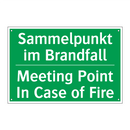 Sammelpunkt im Brandfall - Meeting Point In Case of Fire