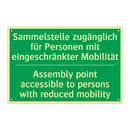 Sammelstelle zugänglich für Personen /.../ - Assembly point accessible to persons /.../