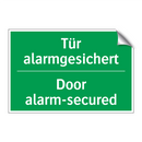 Tür alarmgesichert - Door alarm-secured