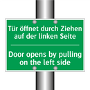 Tür öffnet durch Ziehen auf der /.../ - Door opens by pulling on the left /.../