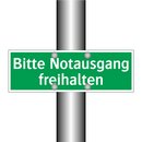 Bitte Notausgang freihalten