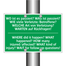 WO ist es passiert? WAS ist passiert? /.../ - WHERE did it happen? WHAT happened? /.../