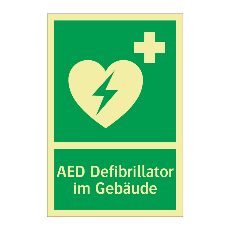 AED Defibrillator im Gebäude