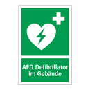 AED Defibrillator im Gebäude