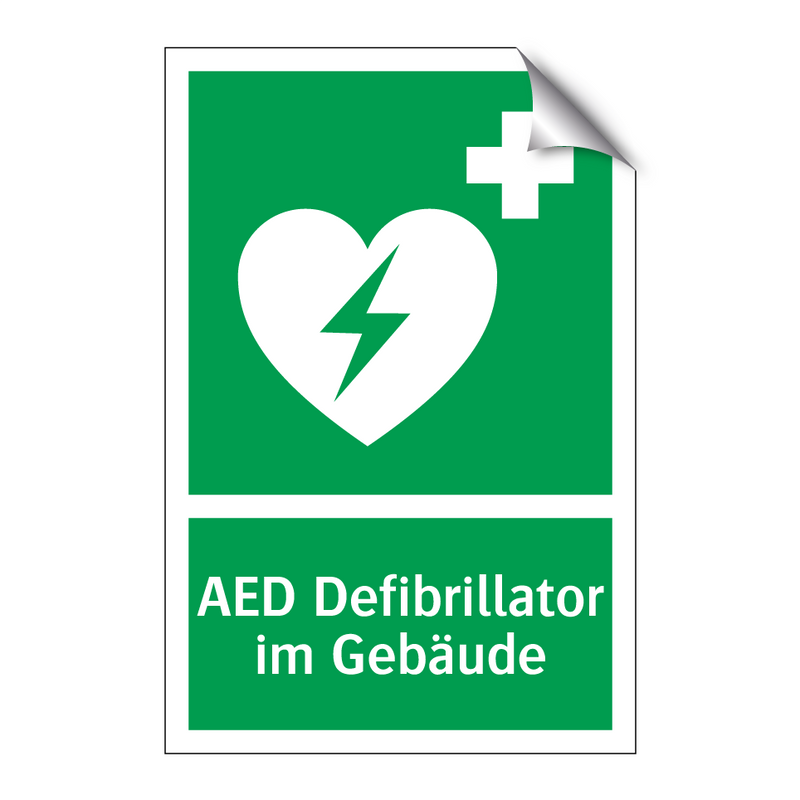 AED Defibrillator im Gebäude