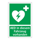 AED in diesem Fahrzeug vorhanden