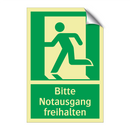 Bitte Notausgang freihalten