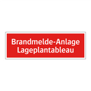 Brandmelde-Anlage Lageplantableau