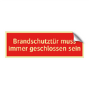 Brandschutztür muss immer geschlossen sein