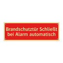 Brandschutztür Schließt bei Alarm automatisch