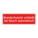 Brandschutztür schließt bei Rauch automatisch