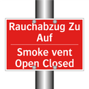 Rauchabzug Zu Auf - Smoke vent Open Closed