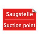 Saugstelle - Suction point