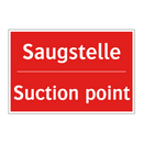 Saugstelle - Suction point