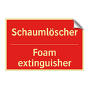 Schaumlöscher - Foam extinguisher