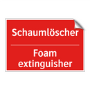 Schaumlöscher - Foam extinguisher