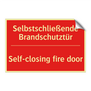 Selbstschließende Brandschutztür/.../ - Self-closing fire door