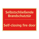 Selbstschließende Brandschutztür/.../ - Self-closing fire door