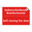 Selbstschließende Brandschutztür/.../ - Self-closing fire door
