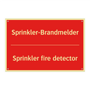 Sprinkler-Brandmelder - Sprinkler fire detector