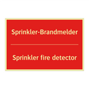Sprinkler-Brandmelder - Sprinkler fire detector