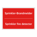 Sprinkler-Brandmelder - Sprinkler fire detector