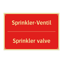 Sprinkler-Ventil - Sprinkler valve