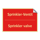 Sprinkler-Ventil - Sprinkler valve