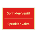 Sprinkler-Ventil - Sprinkler valve