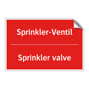 Sprinkler-Ventil - Sprinkler valve