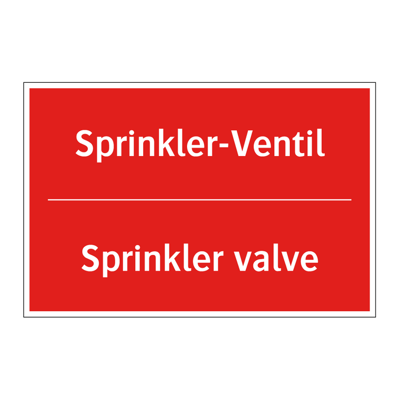 Sprinkler-Ventil - Sprinkler valve
