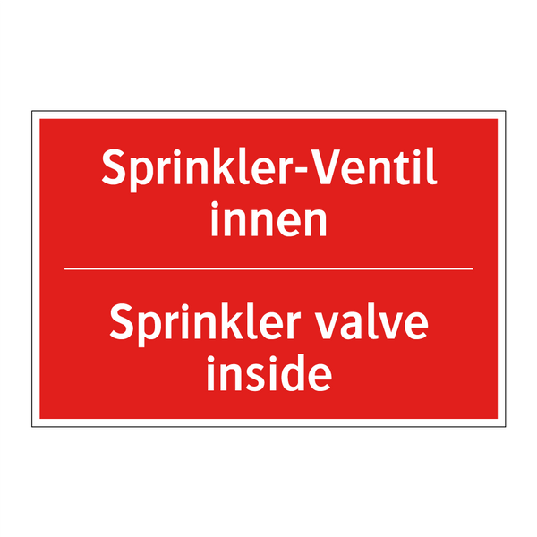 Sprinkler-Ventil innen - Sprinkler valve inside