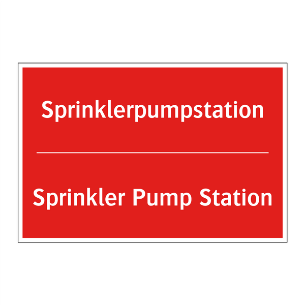 Sprinklerpumpstation - Sprinkler Pump Station