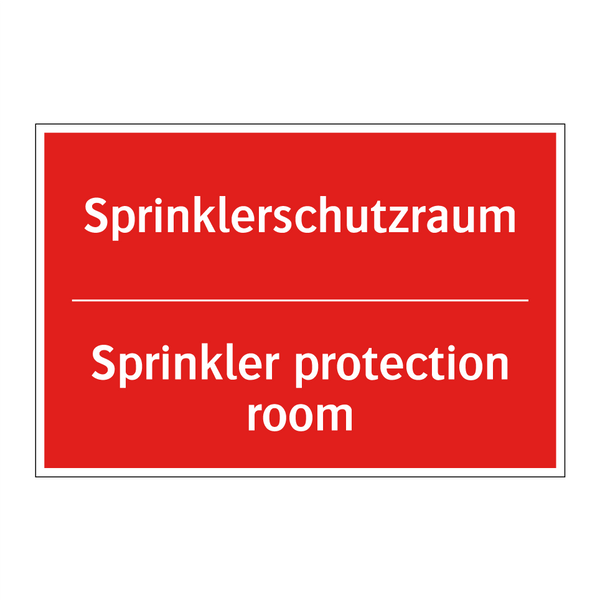 Sprinklerschutzraum - Sprinkler protection room