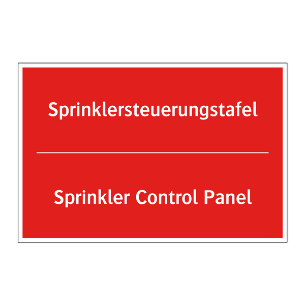 Sprinklersteuerungstafel - Sprinkler Control Panel