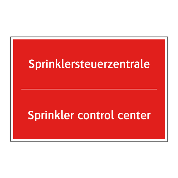 Sprinklersteuerzentrale - Sprinkler control center