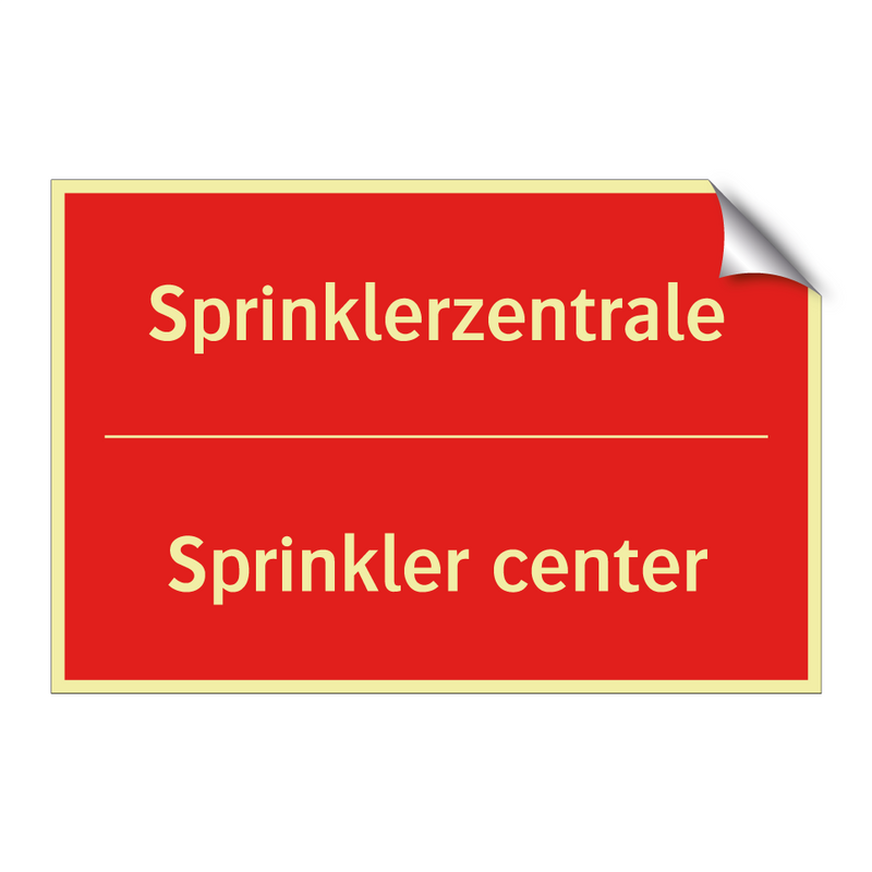 Sprinklerzentrale - Sprinkler center