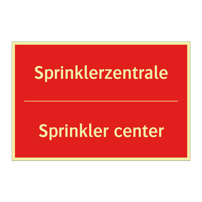 Sprinklerzentrale - Sprinkler center