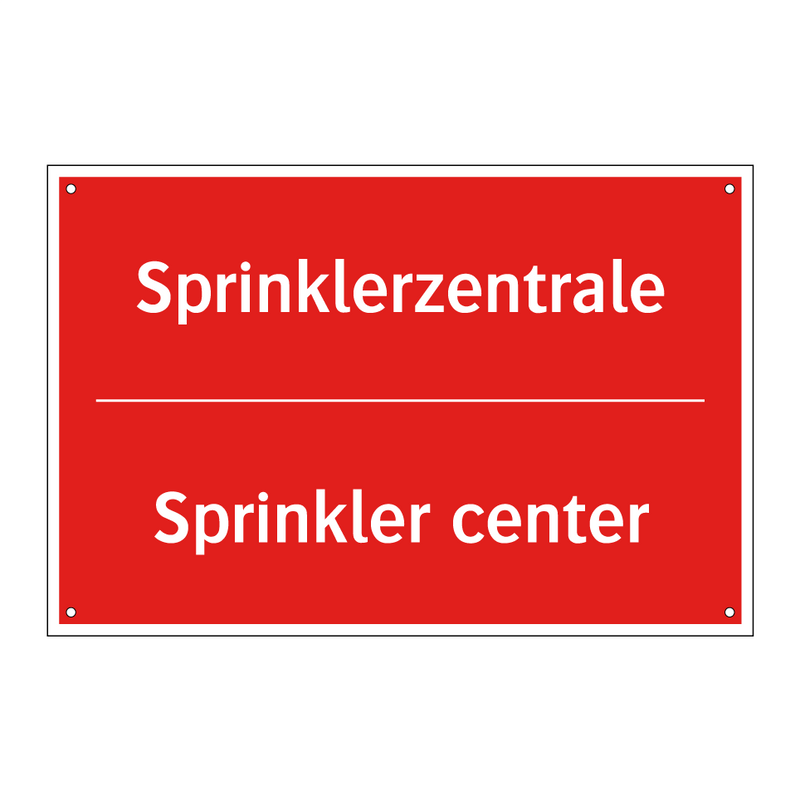 Sprinklerzentrale - Sprinkler center