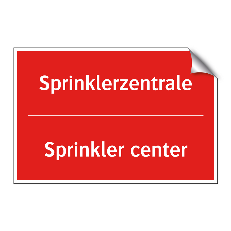 Sprinklerzentrale - Sprinkler center