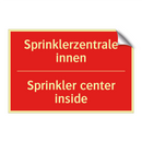 Sprinklerzentrale innen - Sprinkler center inside